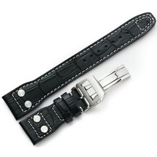 모든지 와일드 가죽 손목시계 스트랩 (블랙) (22mm)이미지입니다. 누르면 해당 게시물로 새창이동합니다.
