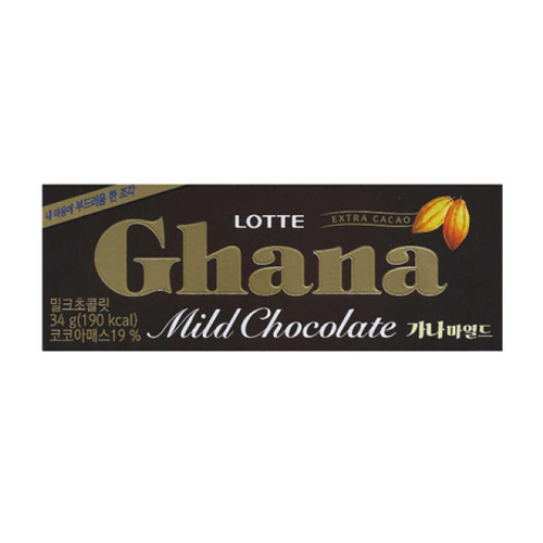 롯데제과 가나 마일드 초콜릿 34g (3개)_이미지