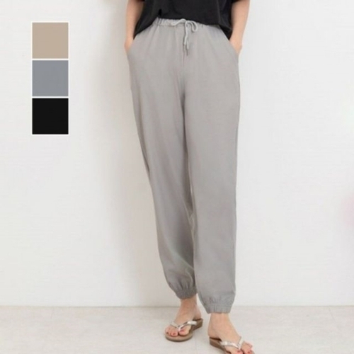 오너클랜 가벼운 좋은 바지 신축성 허리밴딩 조거 의류 소재 면 WD37C7E_250919