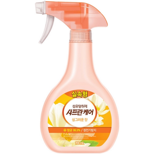 샤프란케어 섬유탈취제 싱그러운향 900ml이미지입니다. 누르면 해당 게시물로 새창이동합니다.