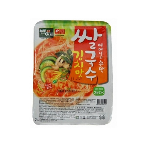 백제 김치맛 쌀국수 92g (5개)