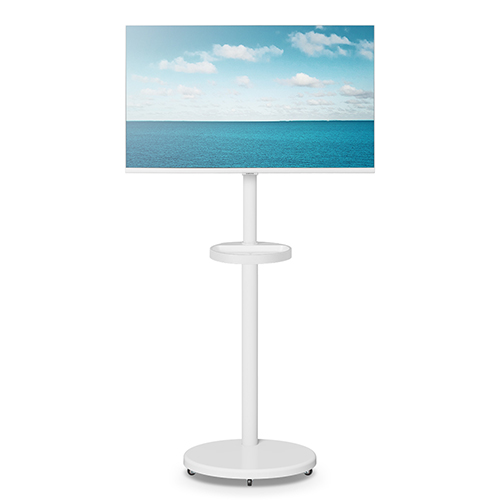 darkFlash BM-02 이동식 TV 모니터 거치대 스탠드 (화이트)_이미지