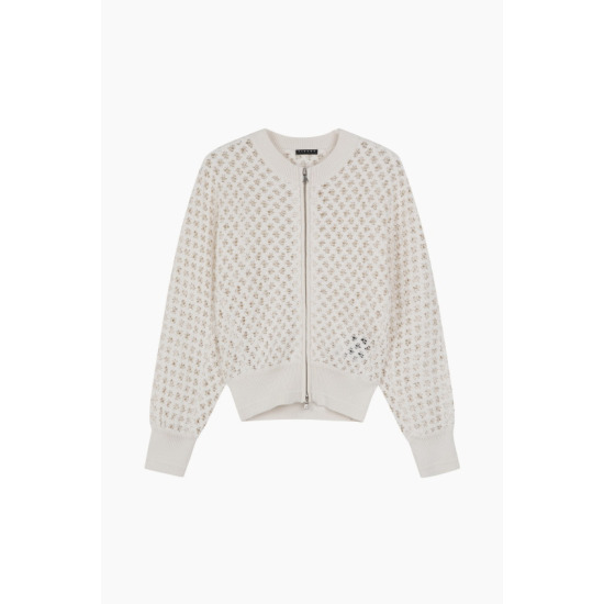 SISLEY 로타 레이스 집업 블라우스 SAWS40431