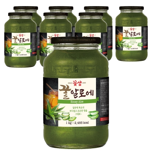 꽃샘식품 꿀알로에 1kg (8개)