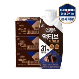 일동후디스 하이뮨 프로틴 밸런스 액티브 다크초코 330ml (36개)_이미지