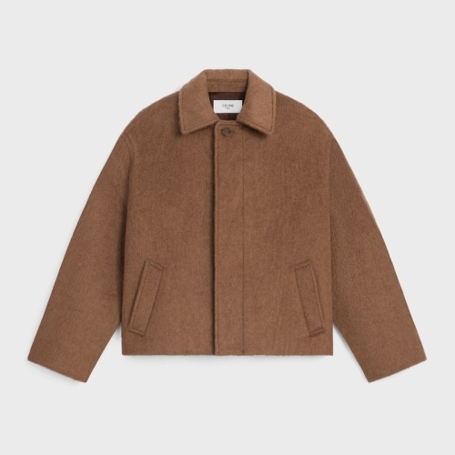 셀린느 프랑스 / 관세 포함 남자 자켓 더블 페이스 캐시미어 카멜 누아젯 RM08G0285 18NO 국내