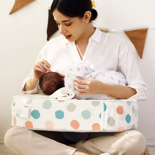 베이비스텔라 완전밀착 D타입 높은 수유쿠션 파스텔_이미지
