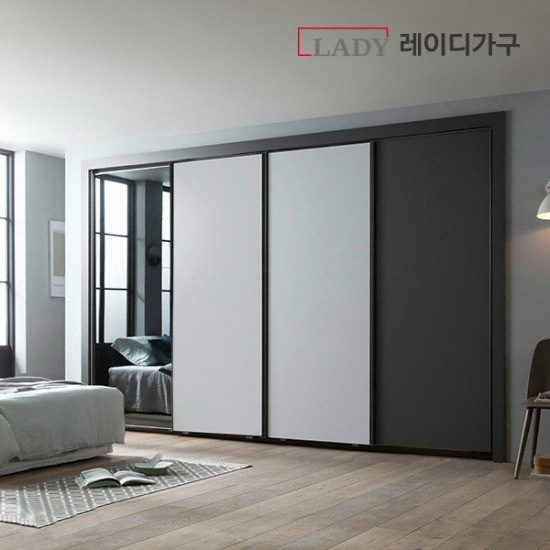 레이디가구 매튜 베이직 미러 슬라이딩 붙박이장 (5cm)