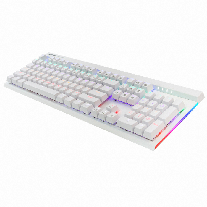 앱코 HACKER K640 플러스 축교환 측면 LED 게이밍 키보드 (블랙, 청축)_이미지