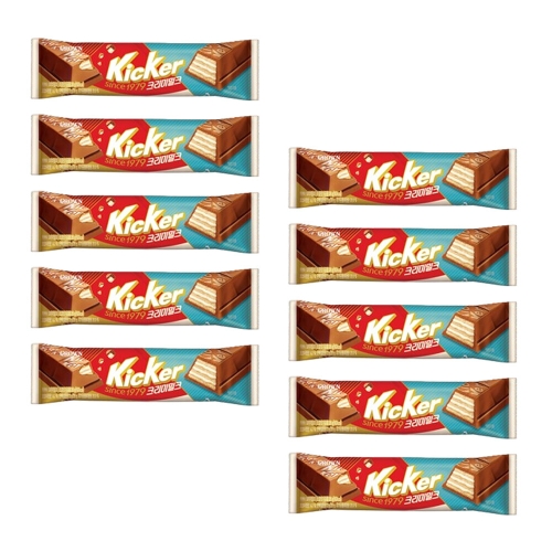 크라운제과 키커바 크리미밀크 28g (10개)_이미지