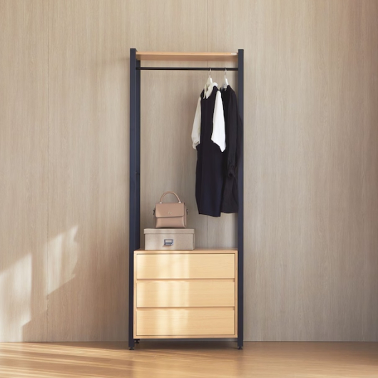 소프시스 루밍 드레스룸 3단 서랍형 시스템 행거 800_이미지