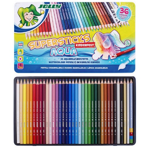 Jolly 아쿠아 수채 색연필 (36색)_이미지