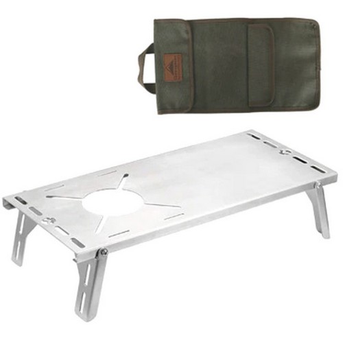 캠핑문 SK-310 304 스테인리스 솔로 키친 테이블 스토브 테이블