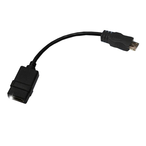 인네트워크 IN-HA015 Mini HDMI to HDMI 젠더 (0.15m)