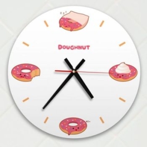 ik454 귀여운도넛친구들인테리어벽시계