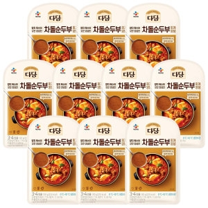 CJ제일제당 다담 차돌 순두부 찌개양념 130g (10개)_이미지