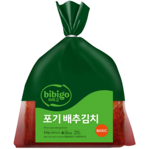 비비고 베이직 포기 배추김치 4kg (2개)_이미지