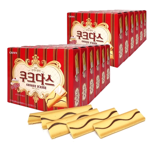 크라운제과 쿠크다스 화이트 128g (12개)_이미지