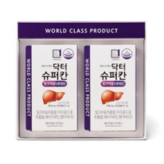 에이치엘사이언스 닥터슈퍼칸 밀크씨슬 앤 루테인 30캡슐 2개입 (1개)_이미지