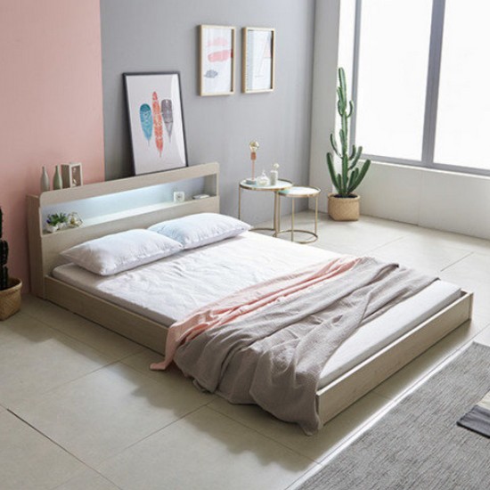 삼익가구 아든 저상형 LED침대 Q (65T유로탑토퍼독립)_이미지