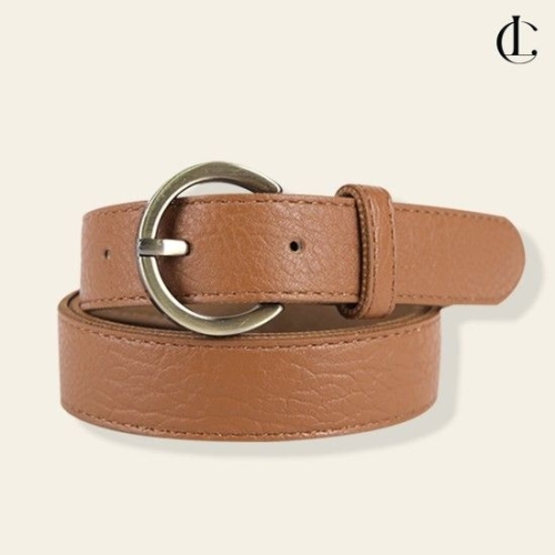 빌리버스 엘케이트 여성 벨트 청동 반원 버클 허리띠 640YDU