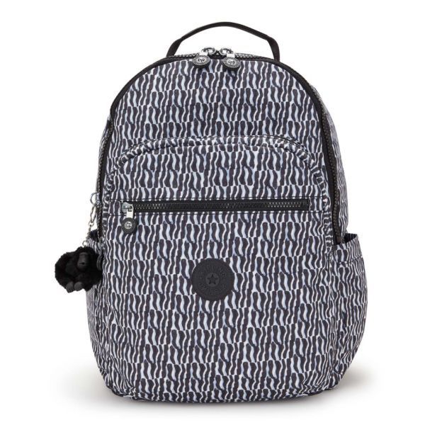 키플링 베이직 프린트 서울 백팩 L 홀리데이 웨이브 배낭 가방 417271