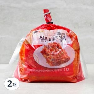 곰곰 국내산 썰은 배추 김치 1kg (2개)_이미지