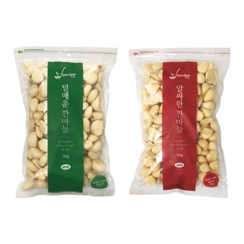 미미의밥상 GAP 인증 국내산 덜매운 대서 깐마늘 중 1kg (1개)_이미지