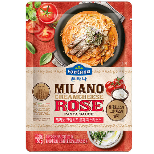 폰타나 밀라노 크림치즈 로제 파스타소스 150g (3개)_이미지