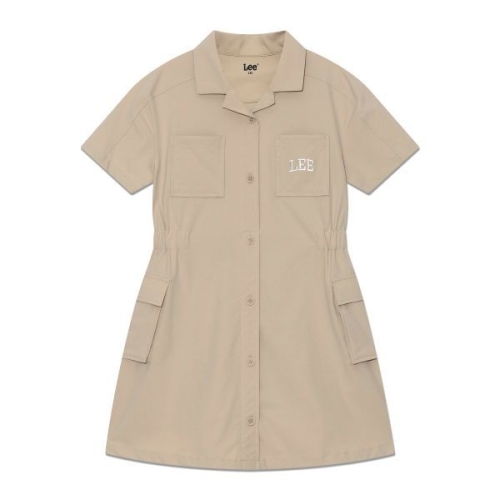 LEE 키즈 카고 포켓 카라 원피스 베이지 LK2502OP72BE