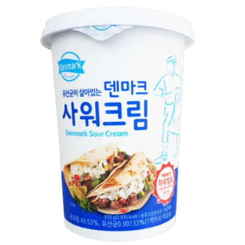동원F&B 덴마크 사워크림 970g이미지입니다. 누르면 해당 게시물로 새창이동합니다.