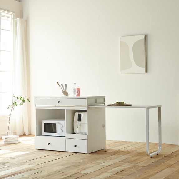 샤르망 홈바 확장형 렌지대형 아일랜드식탁 1200