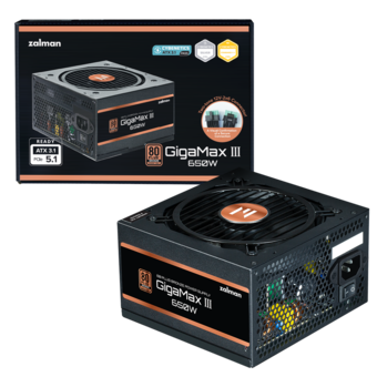 잘만 <b>GigaMax</b> III 650W 80PLUS브론즈 모듈러 ATX3.1