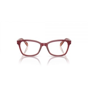 레이밴 미국아마존 Ray-Ban 여성용 Ry1591 사각 처방 안경 프레임 상단 레드/바이올렛/오렌지/데모 렌즈 797946227