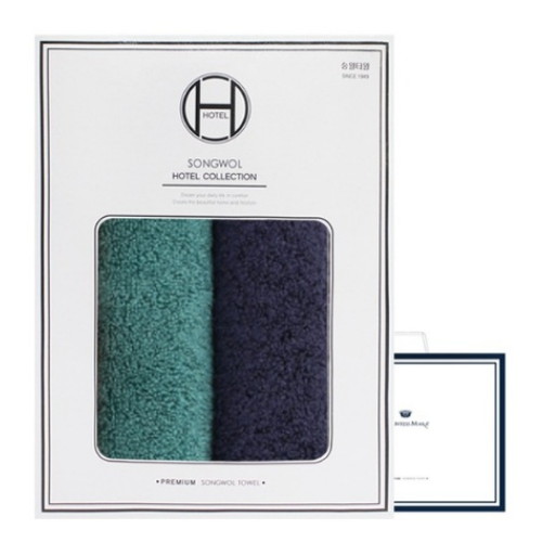 송월타월 솔리드 뱀부무지40 40수 200g 선물세트