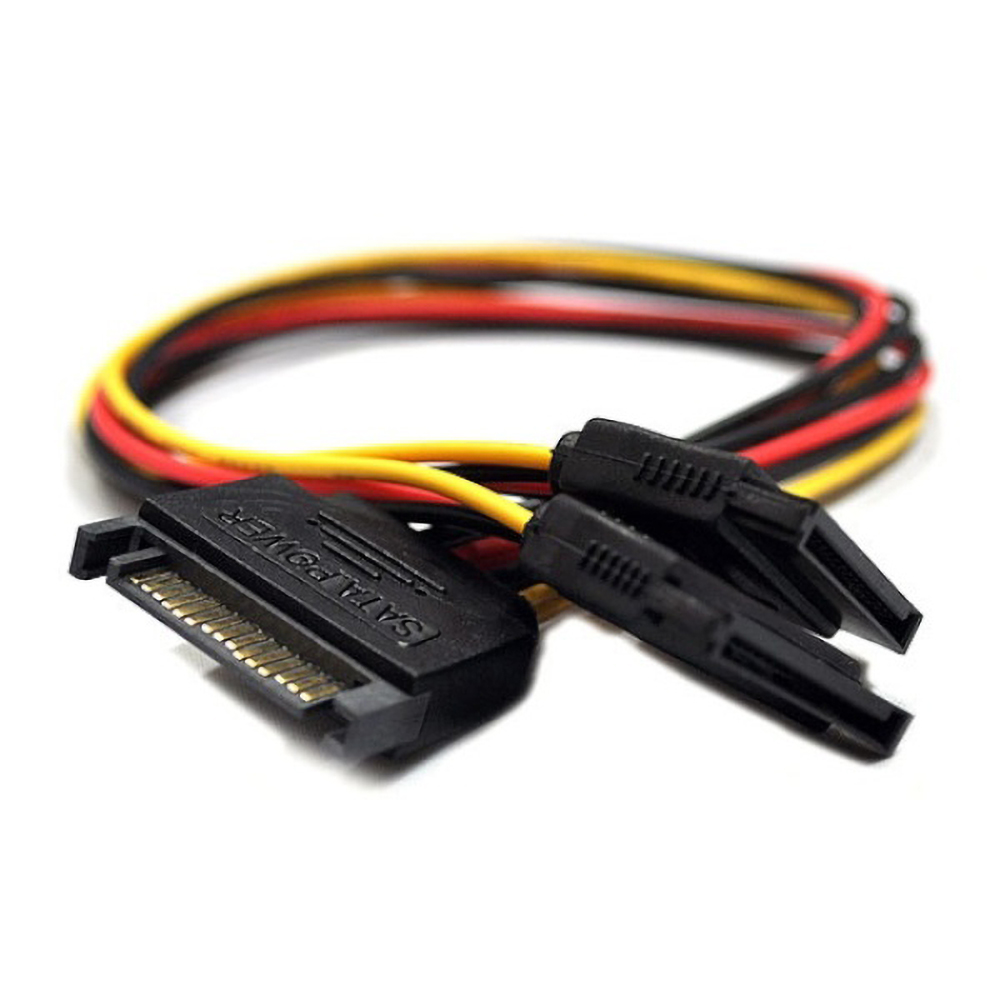 엠비에프 MBF-SATA-P30EXY SATA 전원 연장 Y형 케이블 (0.3m)_이미지