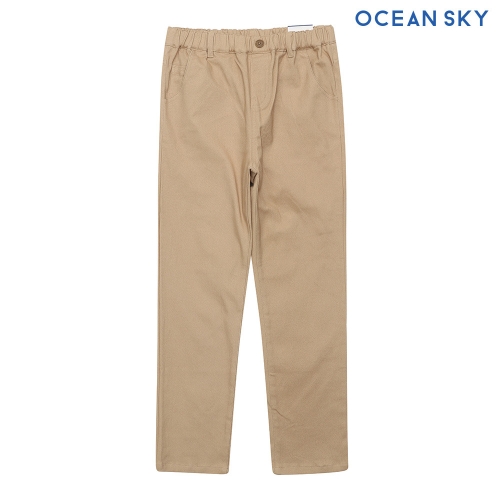 오션스카이 여아 슬림 면팬츠-BEJG2255B0U