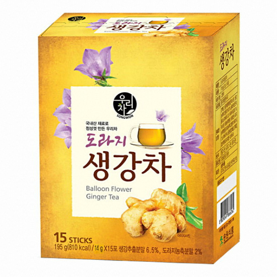 송원식품 송원 도라지 생강차 14g 15개입 (1개)
