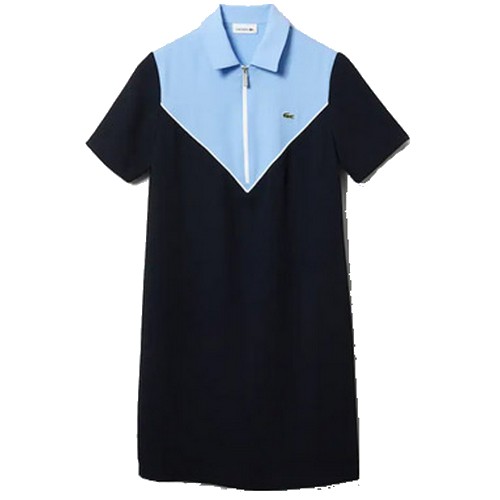 라코스테 컬러블록 레귤러핏 폴로 드레스 EF0225-51G (H8M, 블루)_이미지