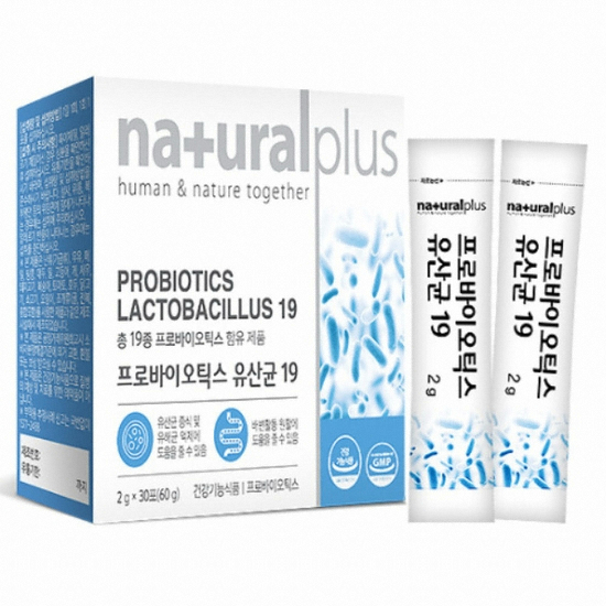 내츄럴플러스 프로바이오틱스 유산균 19 30포