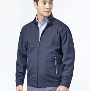 춘추 점퍼 S-J1201 네이비 M~4XL 회사 근무복 사무실_이미지