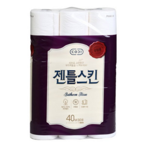 코디 ㅤ젠틀스킨 40m (30롤) *1팩_이미지