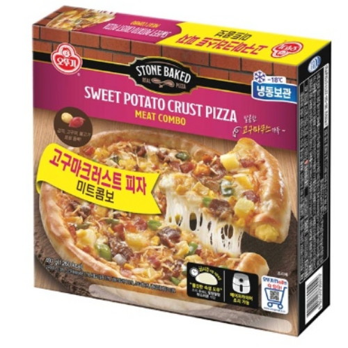 오뚜기 미트콤보 고구마 크러스트 피자 497g (3개)_이미지