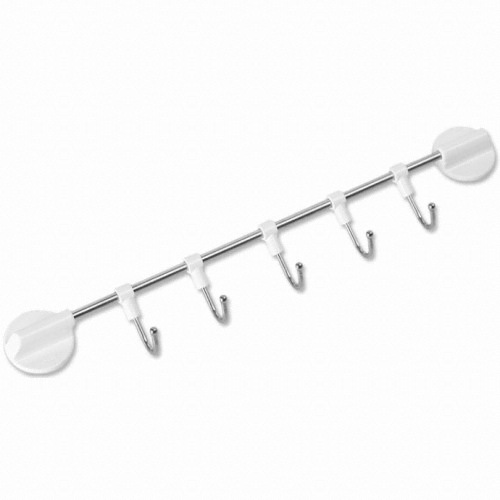 LEC ㅤ스텐레스 주방걸이 5P 1.2KG 접착식 H-361_이미지