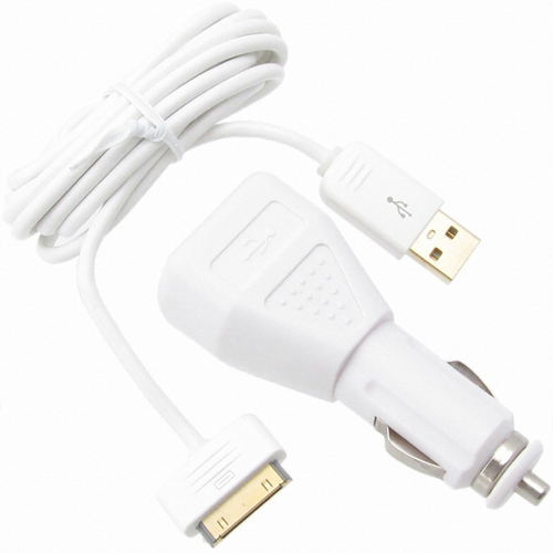 강원전자 prolink iPhone·iPod USB 데이터·충전 PMM398 케이블 + 차량용 충전 시거잭_이미지