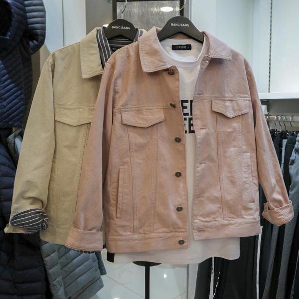 남녀공용 데일리 면 트러커 자켓 CUF136