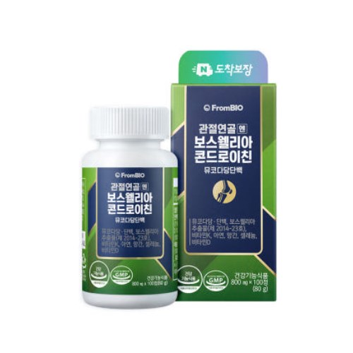 프롬바이오 관절연골엔 보스웰리아 콘드로이친 800mg 100정 (4개)