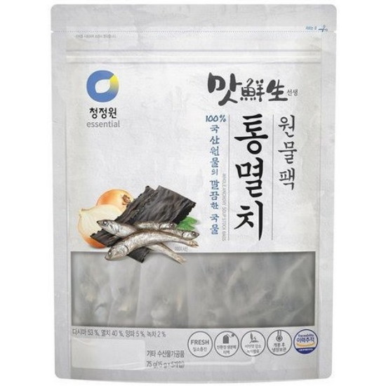 청정원 맛선생 통멸치 원물팩 75g (2개)_이미지