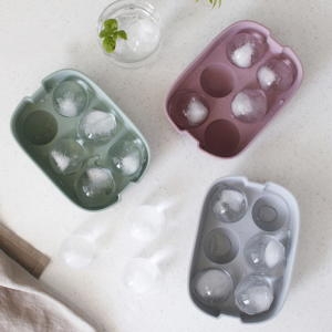 파스텔 실리콘 원형 아이스볼 6구 3color