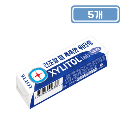 롯데제과 자일리톨 랩워터링 판 24g (5개)_이미지